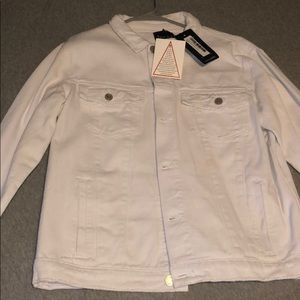 Boohoo Man White Jean Jacket
